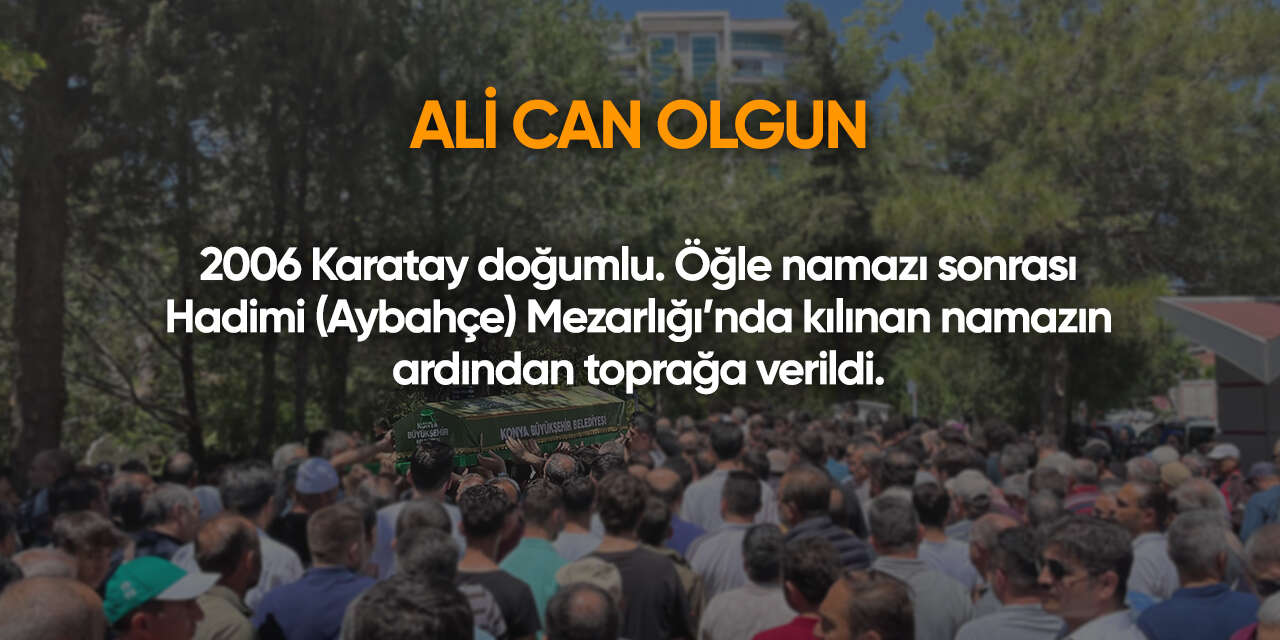 Konya'da bugün vefat edenler | 24 Ekim 2026 13